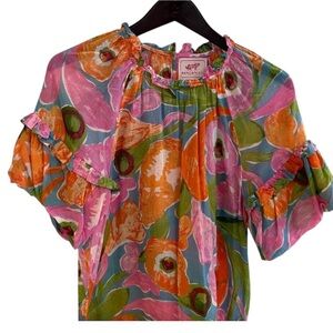 Banjanan Marie Bloom Top Size XL floral